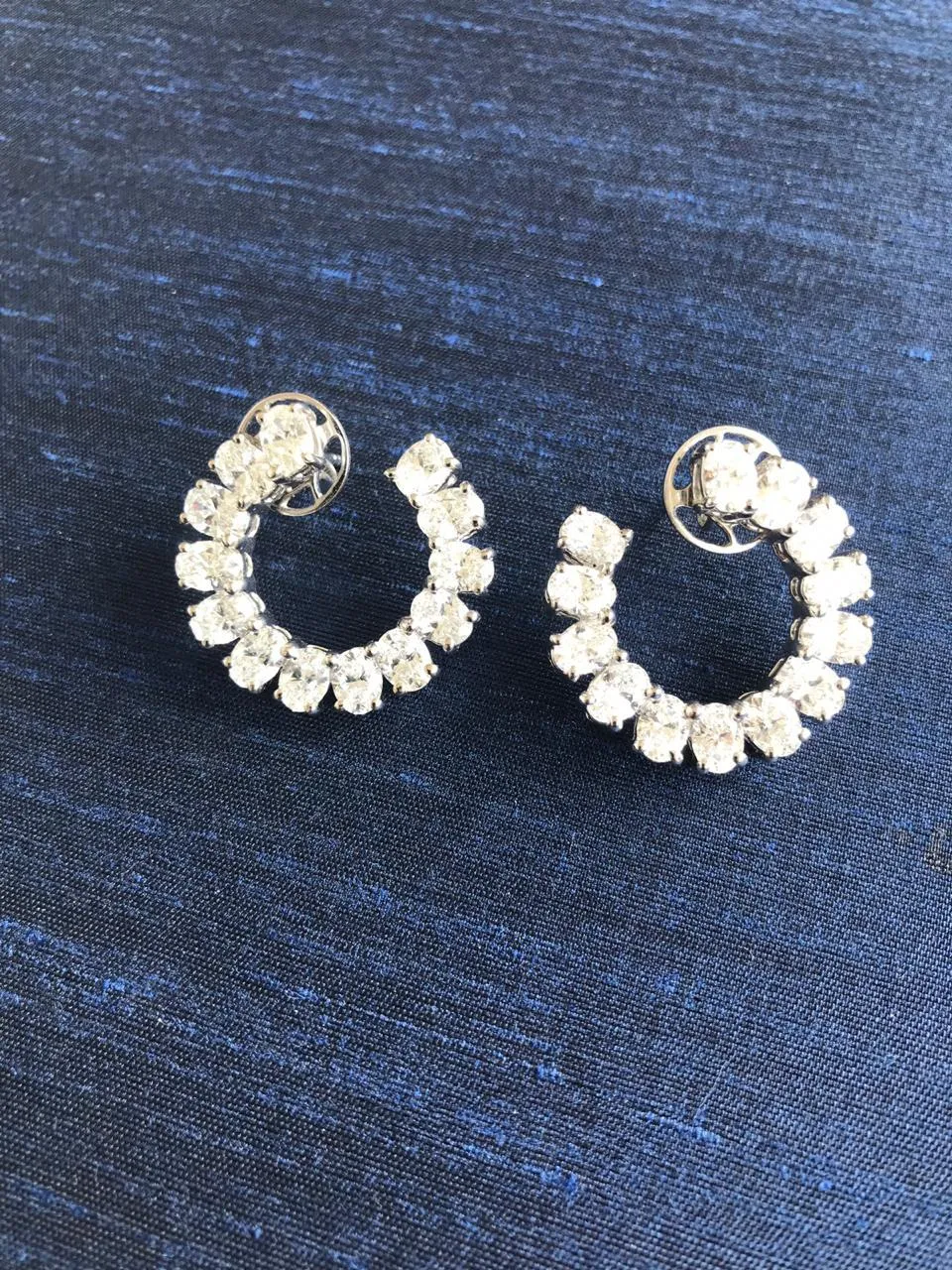 0.30ct Oval Diamond Hoops