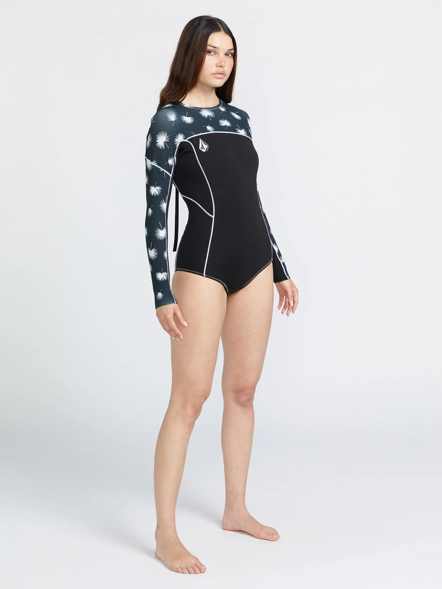 1 Mm Long Sleeve Springsuit - BLACK