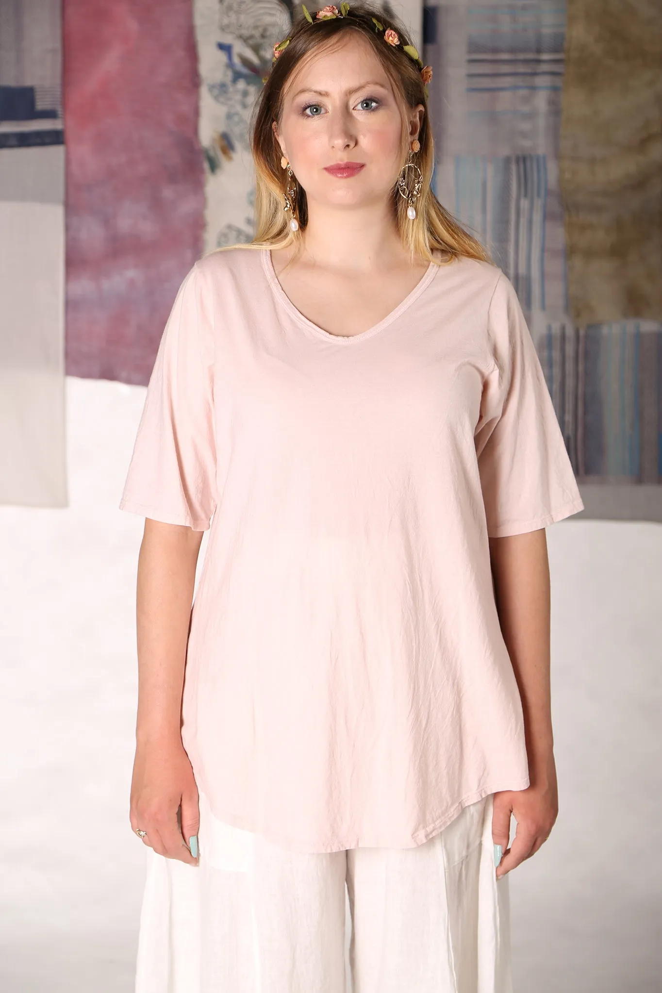 1211 Lightweight A-Line Layer Tee-Sweet Unprinted