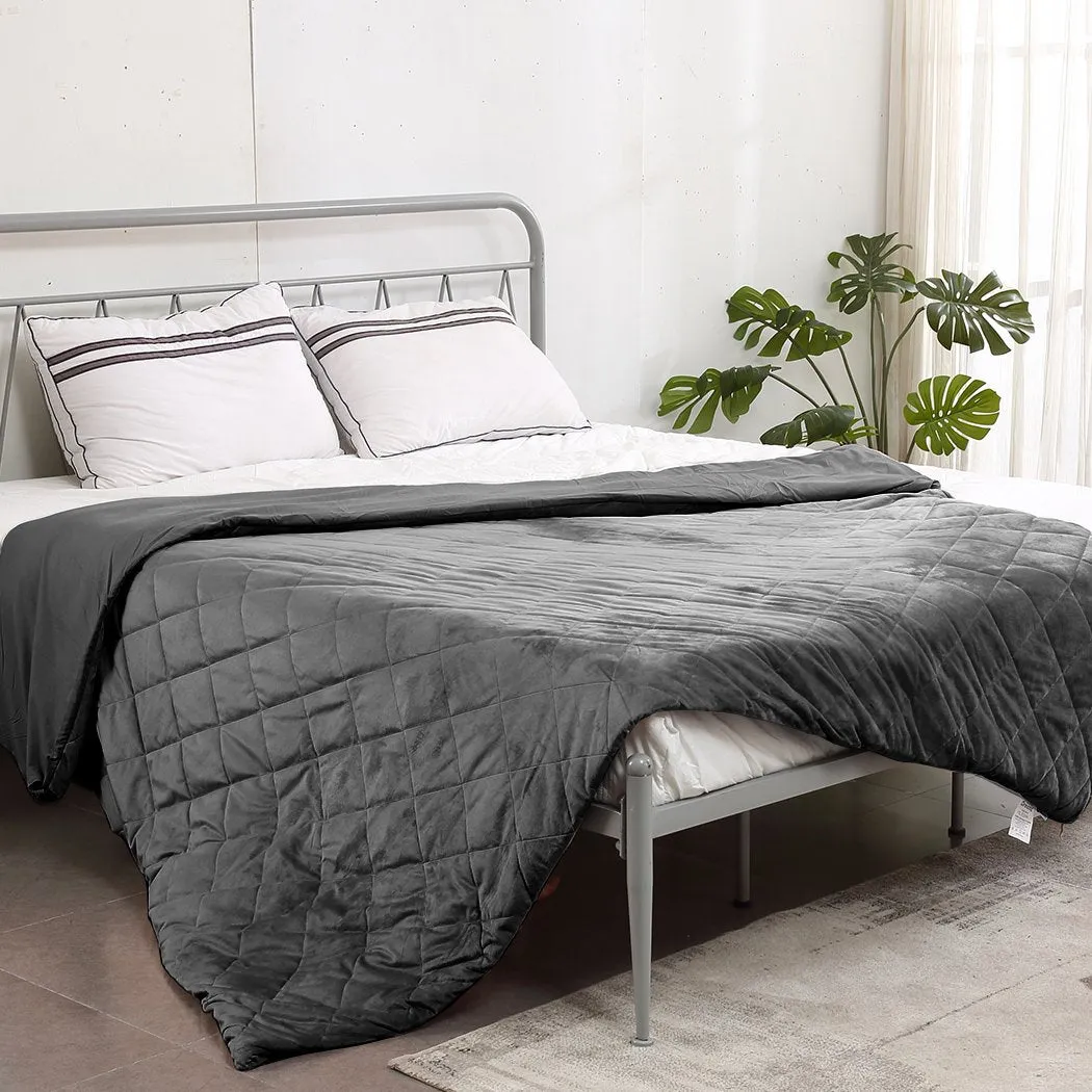 121x91cm Anti Anxiety Weighted Blanket Cover Polyester Cover Only Grey