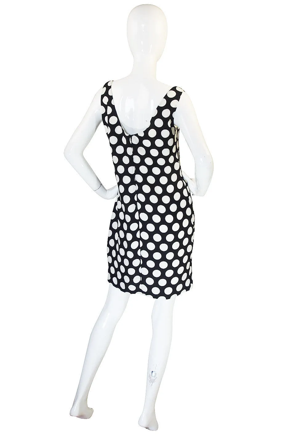 1990s Moschino Cheap & Chic Fruit and Dot Dress