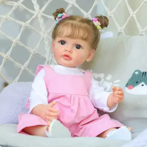 22-Inch Reborn Toddler Doll - Betty, Soft Silicone with Flexible 3D Skin