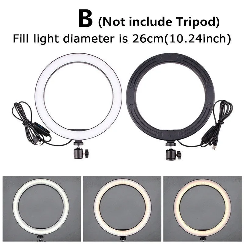 6.3''/10.2'' Camera Studio Ring Light