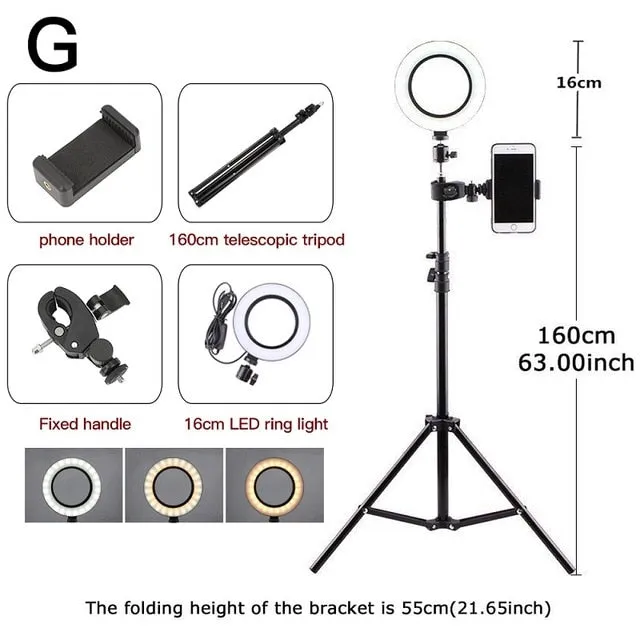 6.3''/10.2'' Camera Studio Ring Light