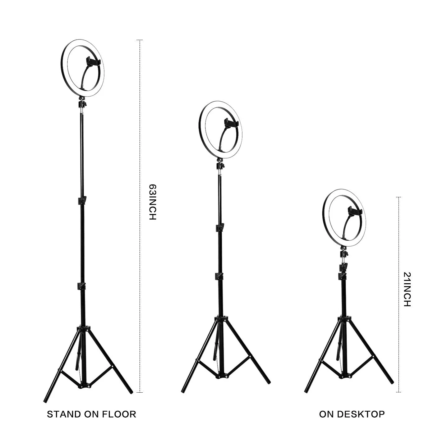 6.3''/10.2'' Camera Studio Ring Light