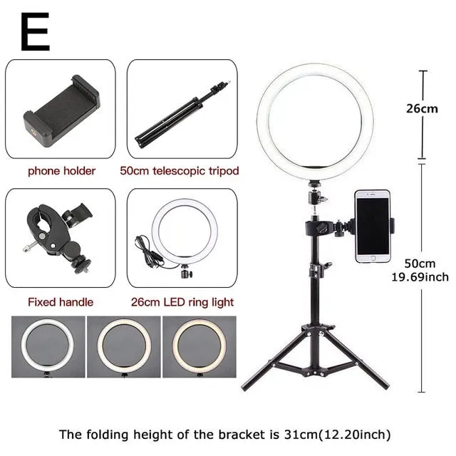 6.3''/10.2'' Camera Studio Ring Light