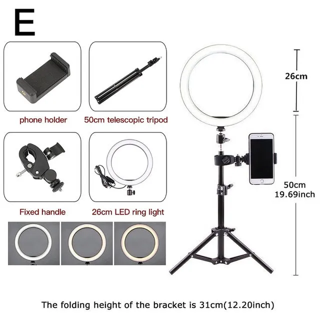 6.3''/10.2'' Camera Studio Ring Light