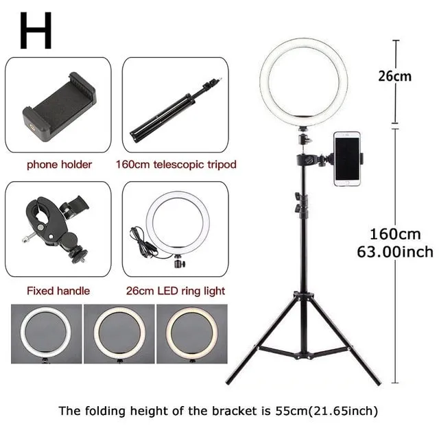 6.3''/10.2'' Camera Studio Ring Light