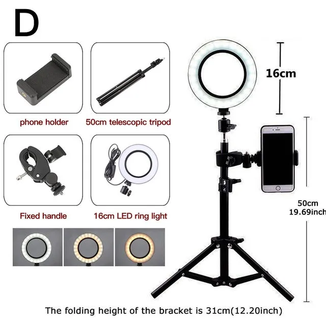 6.3''/10.2'' Camera Studio Ring Light