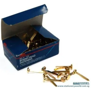Abel No. 4 Round Head Fasteners 1 Inch