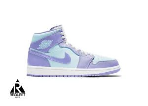 Air Jordan 1 Retro Mid “Purple Aqua”