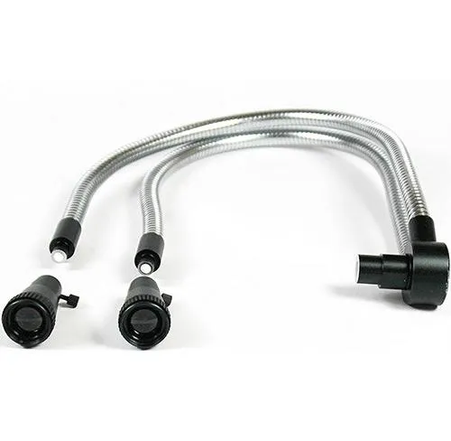 Albenth 20W Fiber Optic Dual Gooseneck Microscope Light Illuminator