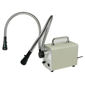 Albenth 20W Fiber Optic Dual Gooseneck Microscope Light Illuminator