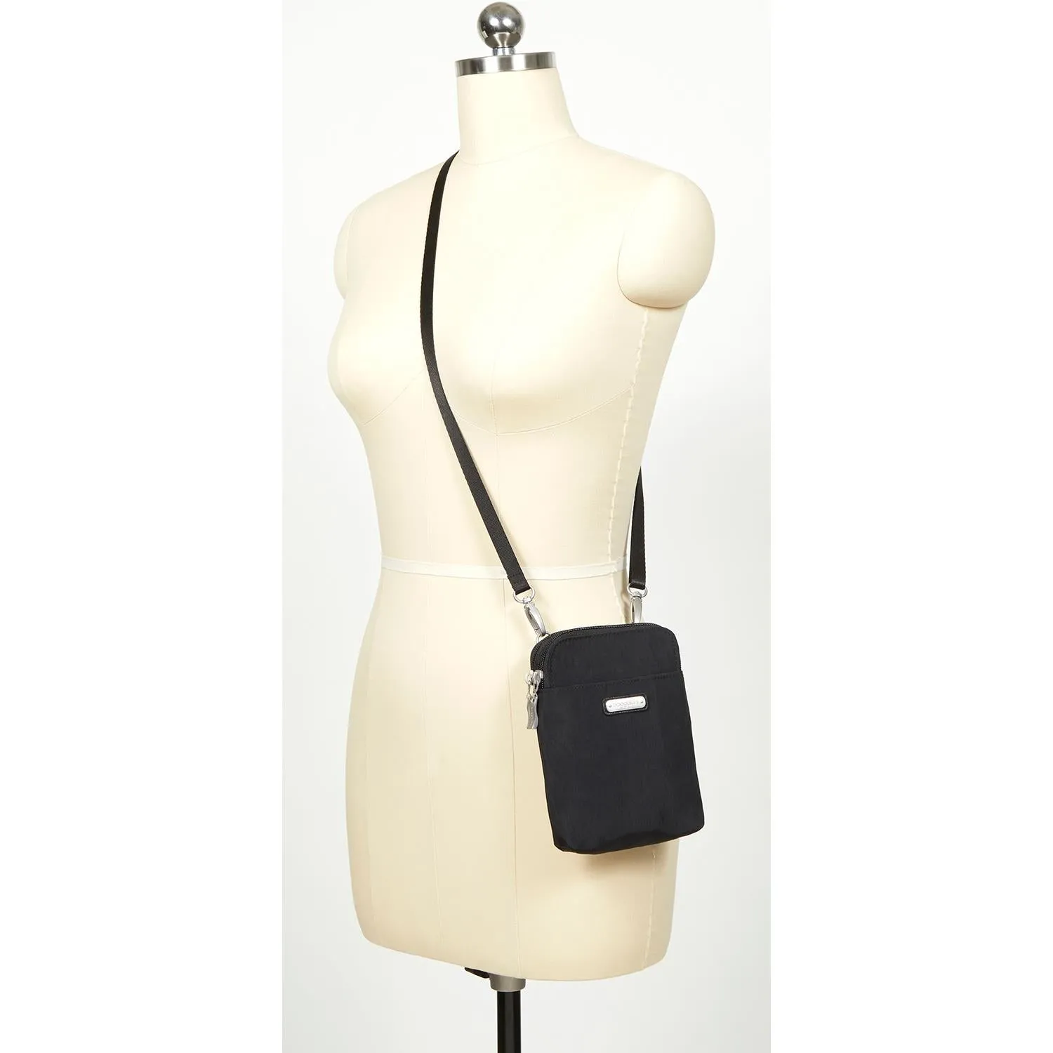 Baggallini Take Two RFID Bryant Crossbody Navy Nylon