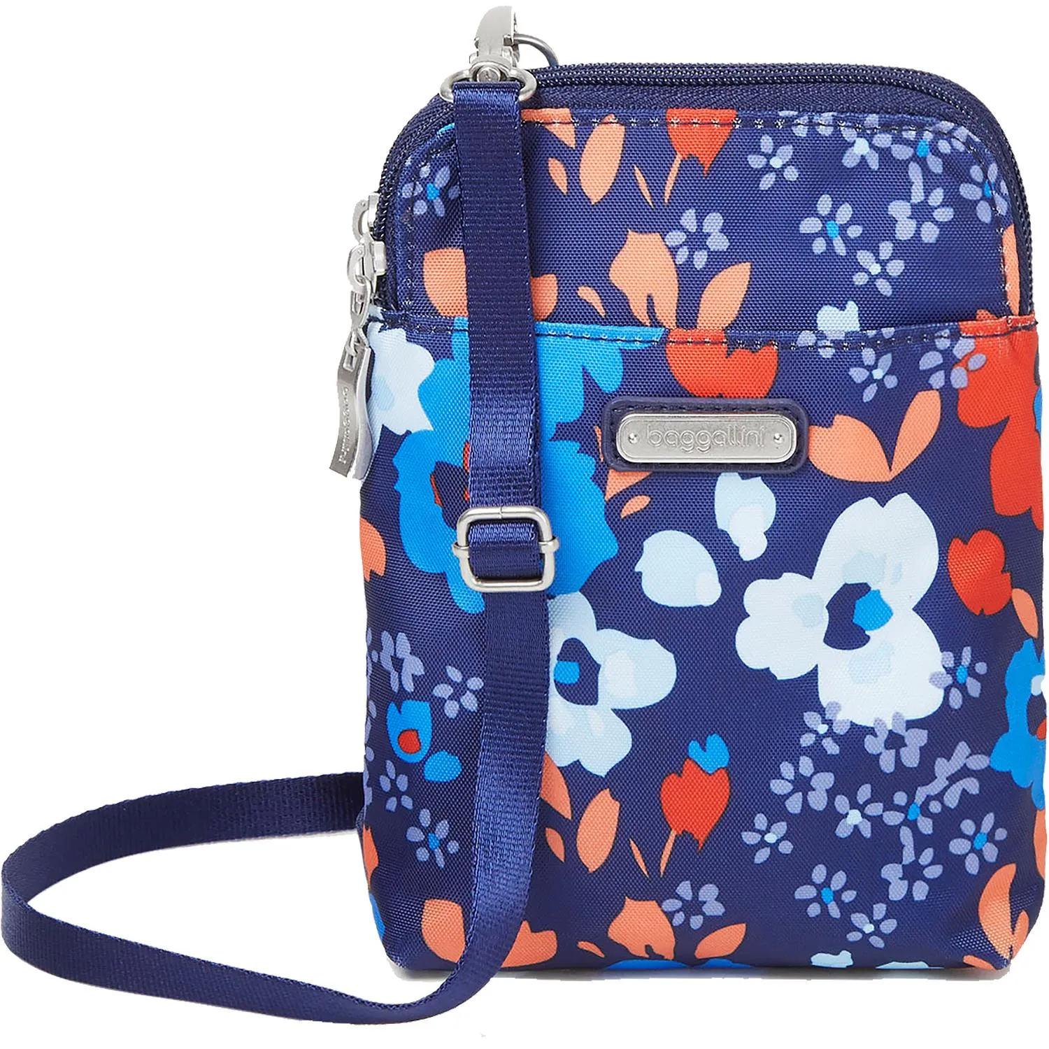 Baggallini Take Two RFID Bryant Crossbody Spring Bloom Nylon