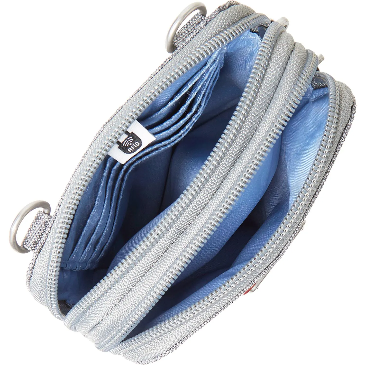 Baggallini Take Two RFID Bryant Crossbody Stone Nylon