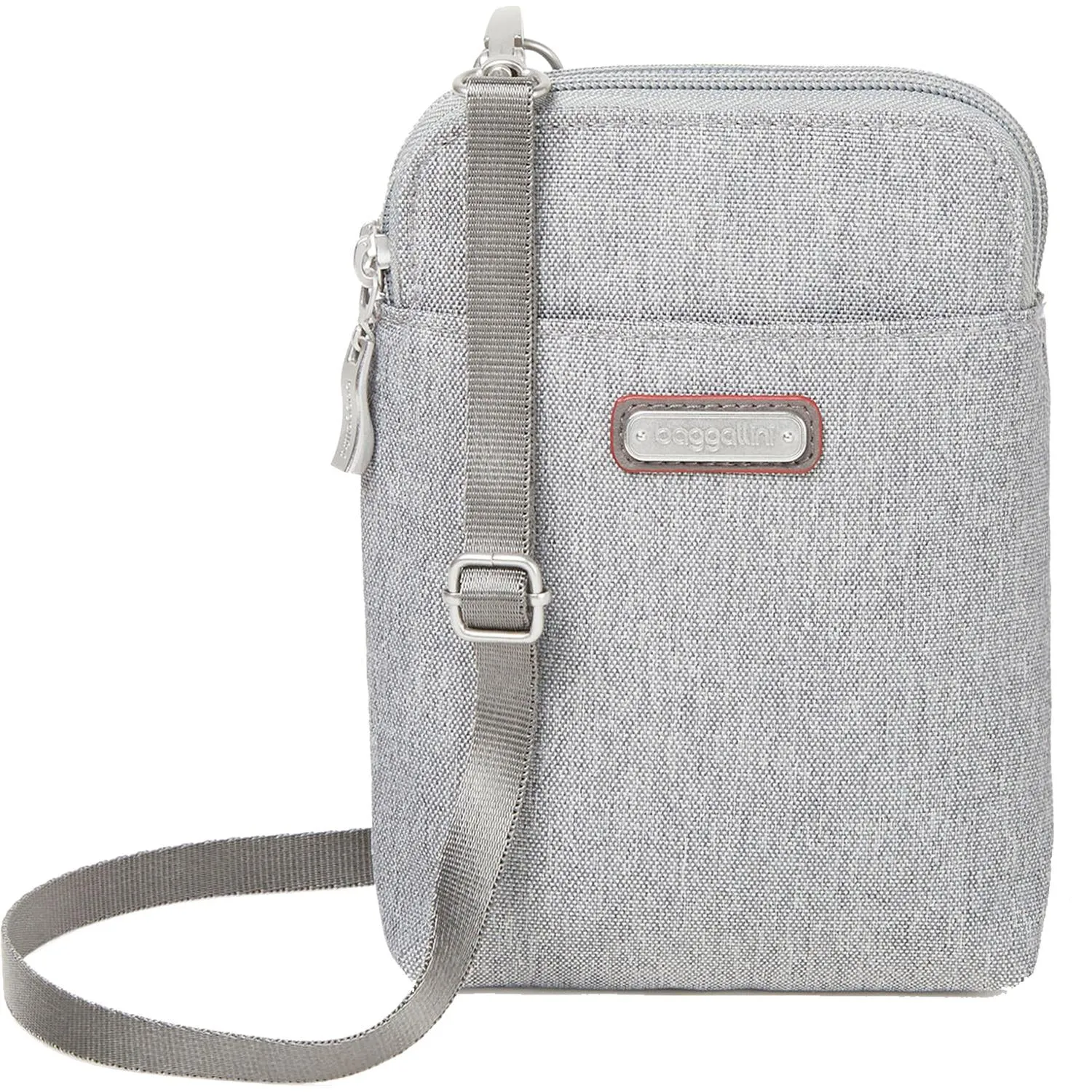Baggallini Take Two RFID Bryant Crossbody Stone Nylon