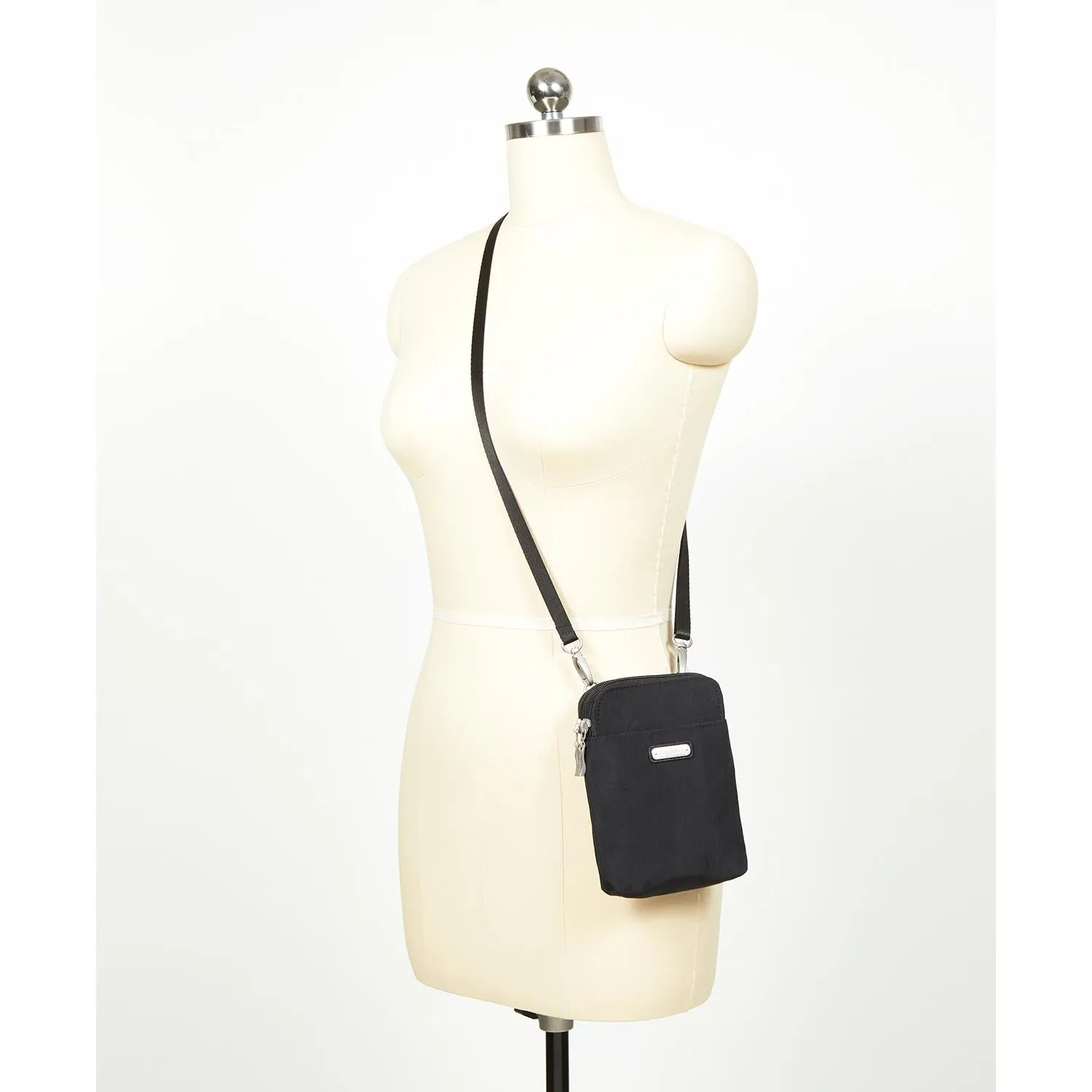 Baggallini Take Two RFID Bryant Crossbody Stone Nylon