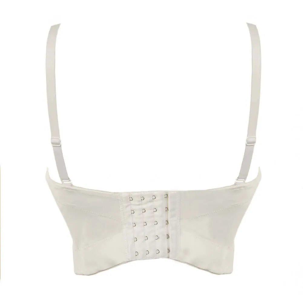 Basic Smooth Cut Cross Bralet Women's Bustier Crop Top