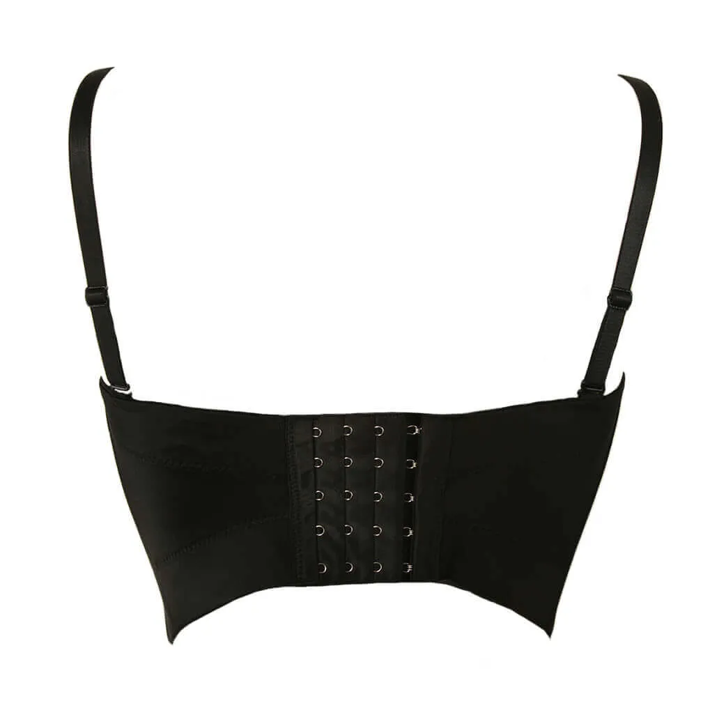 Basic Smooth Cut Cross Bralet Women's Bustier Crop Top