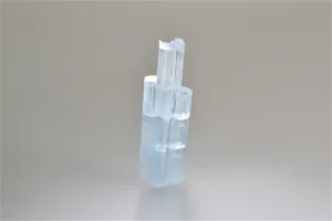 Beryl var. Aquamarine, Shigar Valley, Skardu Road, Haramosh Mountains, Gilgit, Pakistan, Collected c. 2005, Kalaskie Collection #1193, Miniature 1.4 x 2.1 x 6.5 cm, $600. Online 11/2.