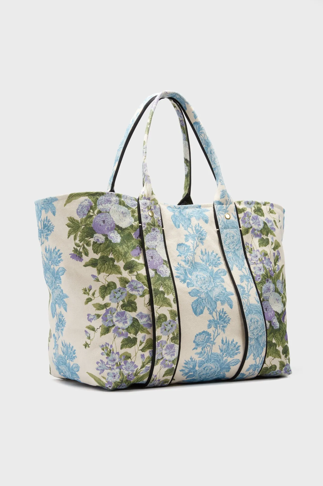 Blue Floral Stripe Giant Trop Avion