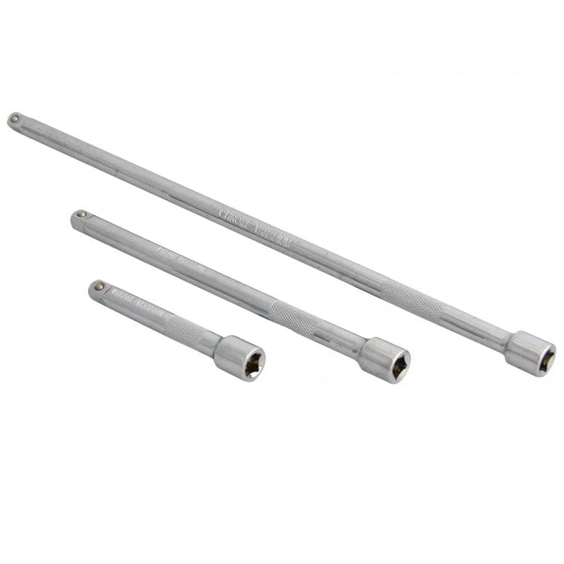 BLUESPOT 3 PIECE 1/4" SQUARE DRIVE EXTENSION BAR SET 3" 6" 10" LIFETIME WARRANTY