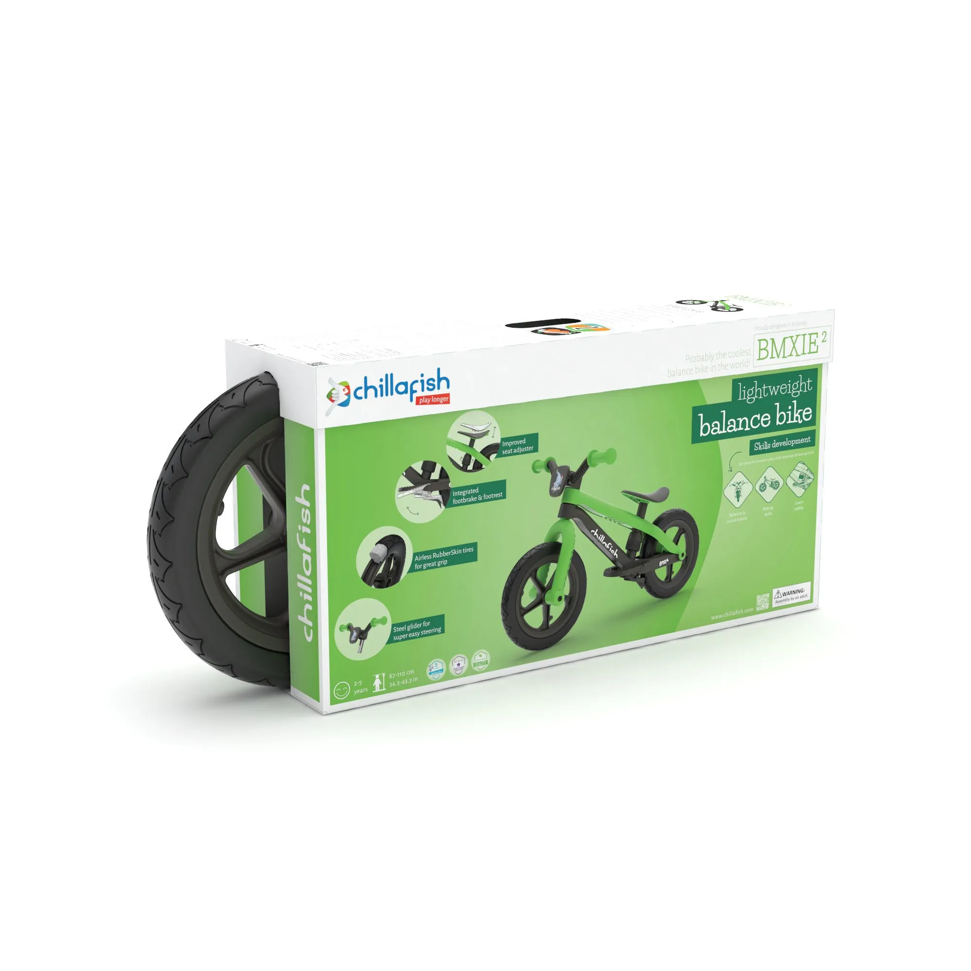 BMXie2 - 12" lightweight balance bike with footbrake