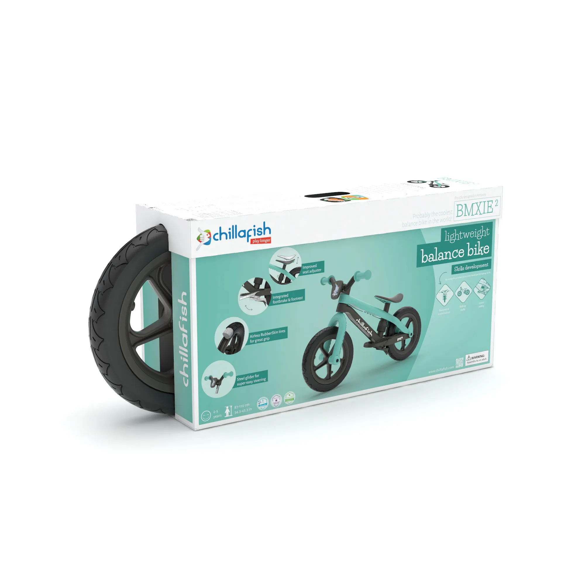 BMXie2 - 12" lightweight balance bike with footbrake