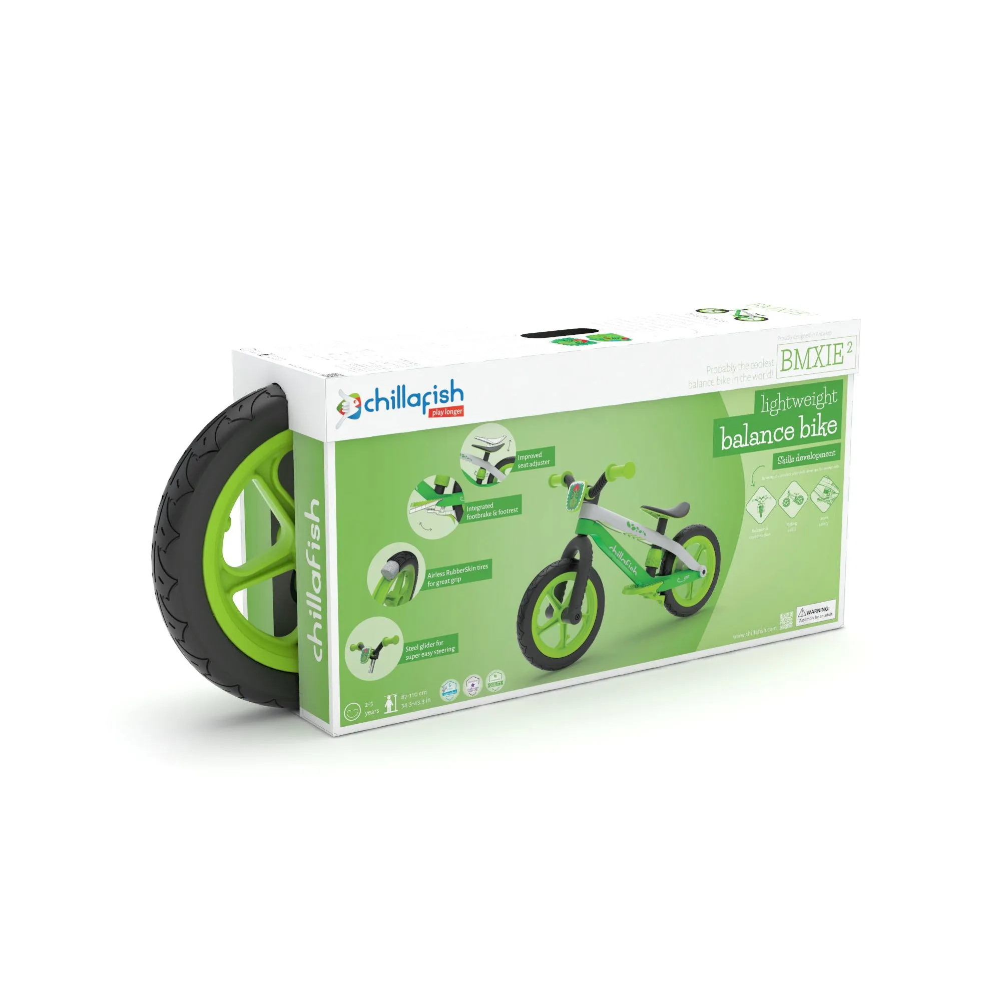 BMXie2 - 12" lightweight balance bike with footbrake