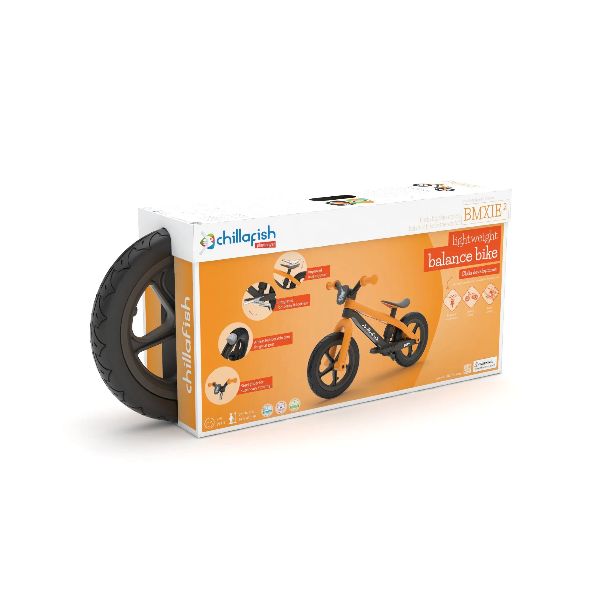 BMXie2 - 12" lightweight balance bike with footbrake