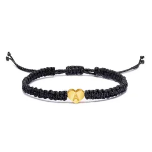 Bracelet Cœur Initiale Or
