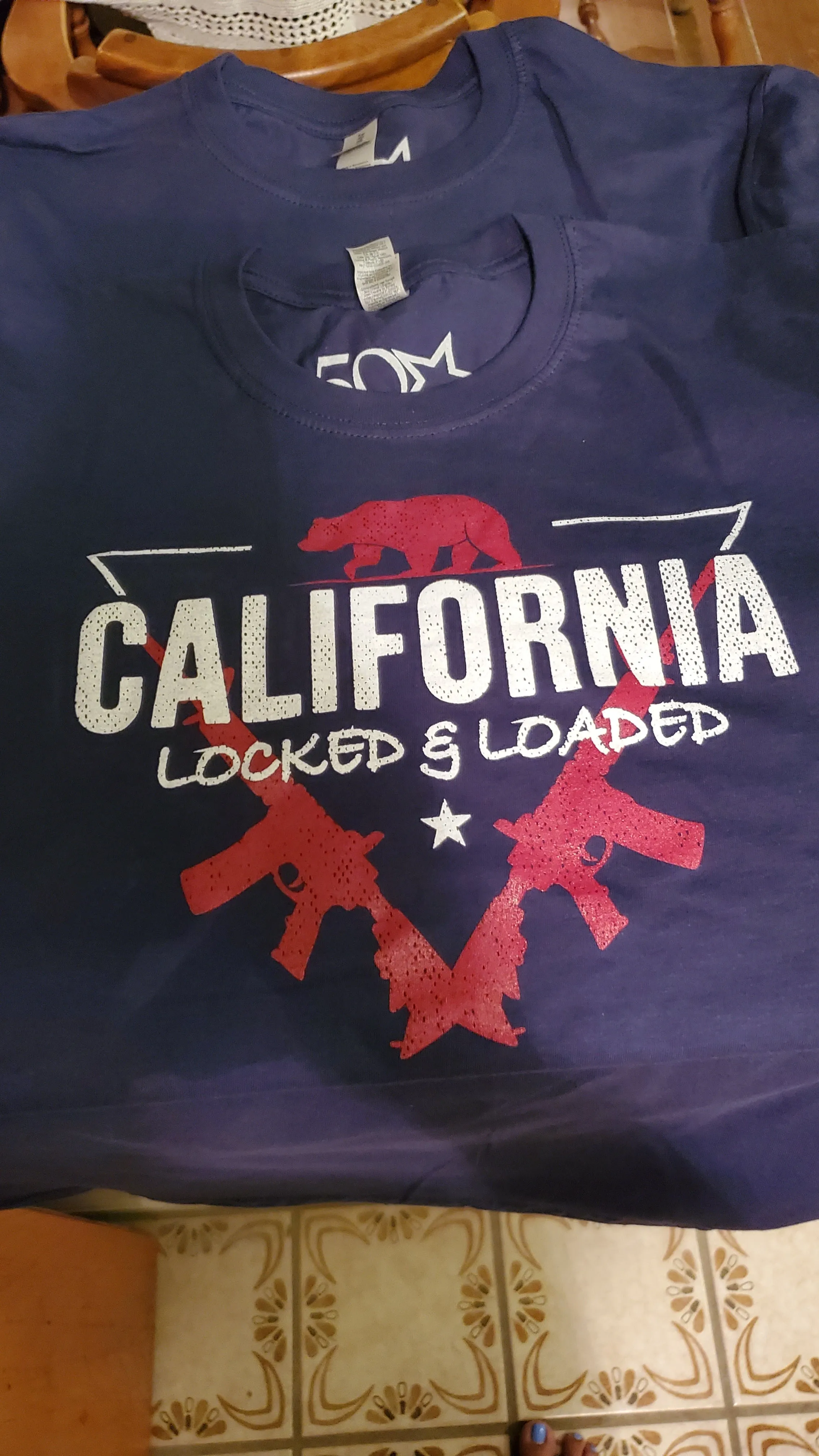 California Locked & Loaded Crew Neck T-Shirt