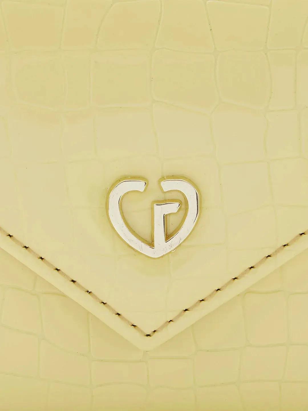 Caprese Bertha Medium Champagne Gold Clutch