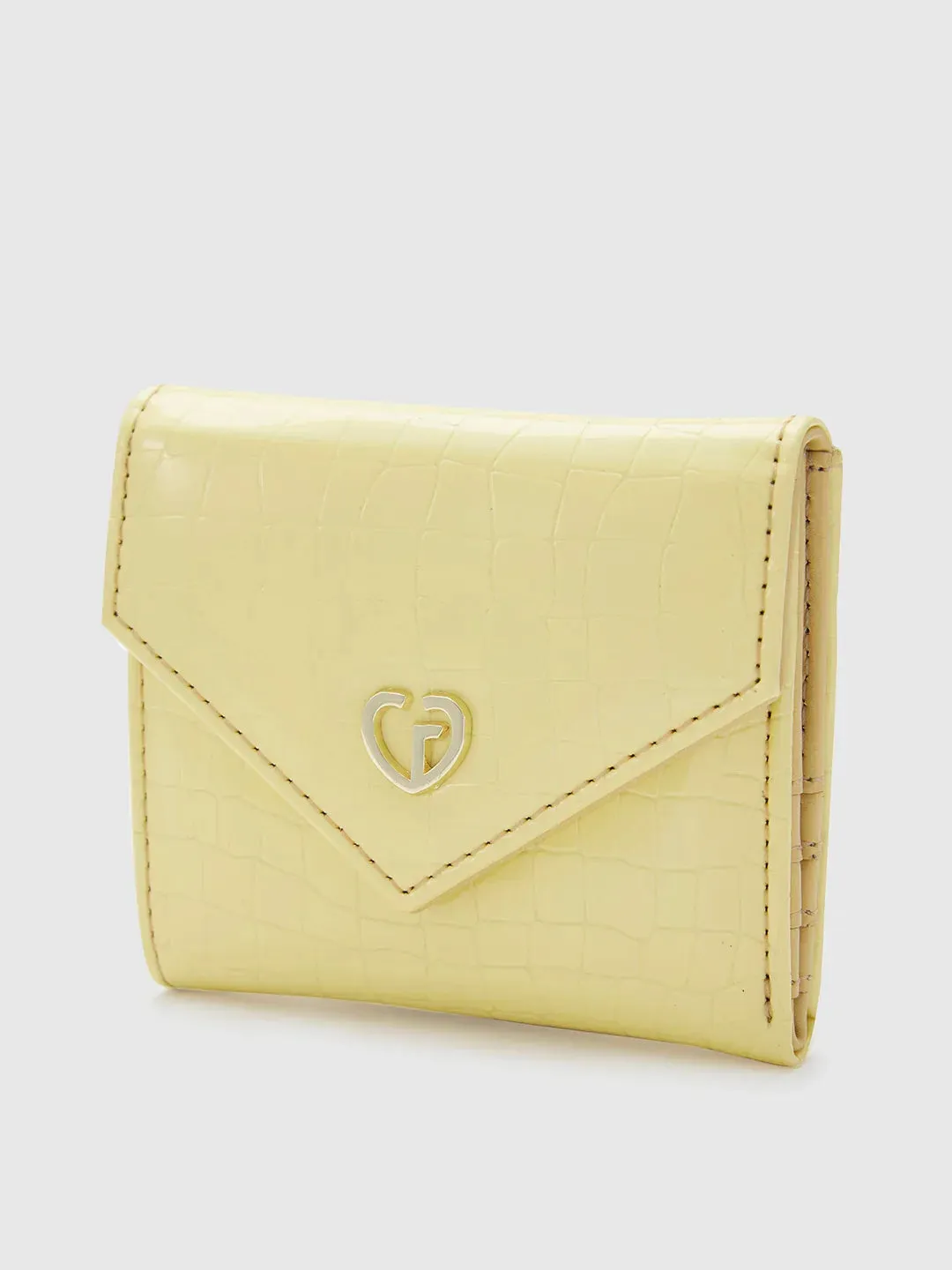 Caprese Bertha Medium Champagne Gold Clutch