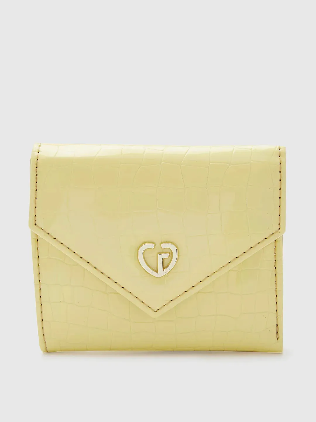 Caprese Bertha Medium Champagne Gold Clutch