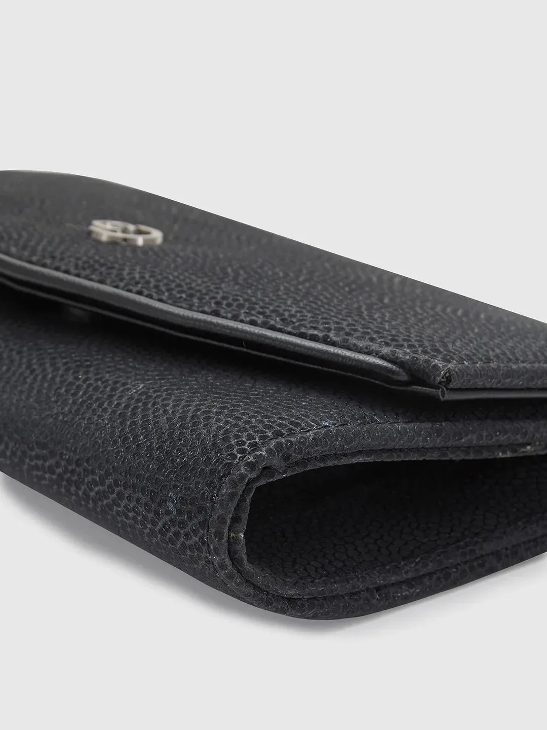 Caprese Gretchen Medium Black Flapover Clutch