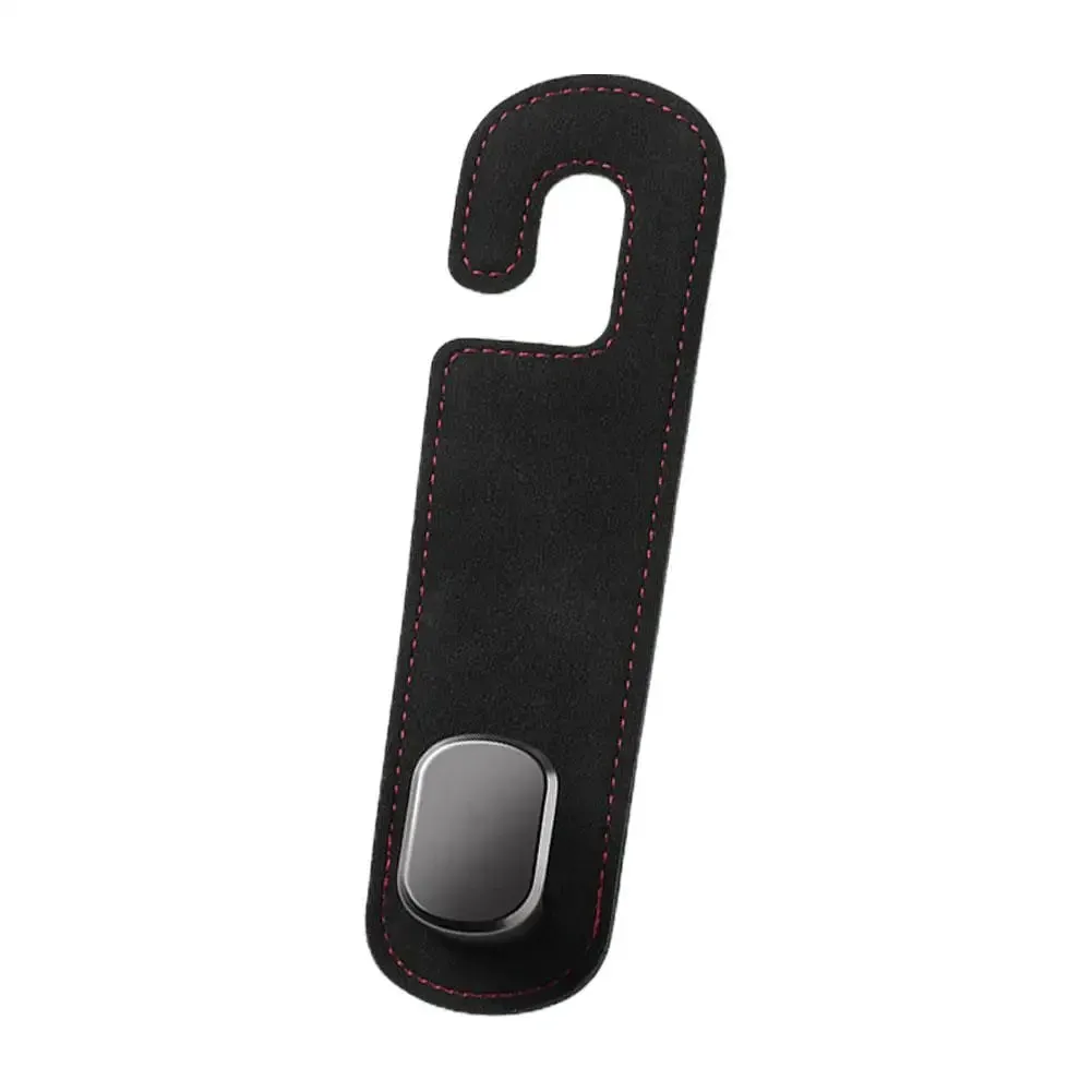 Car Seat Headrest Hook Universal Phone Holder Suede Hanging Hooks Car Interior Accessories for Tesla Kia BMW Audi2023