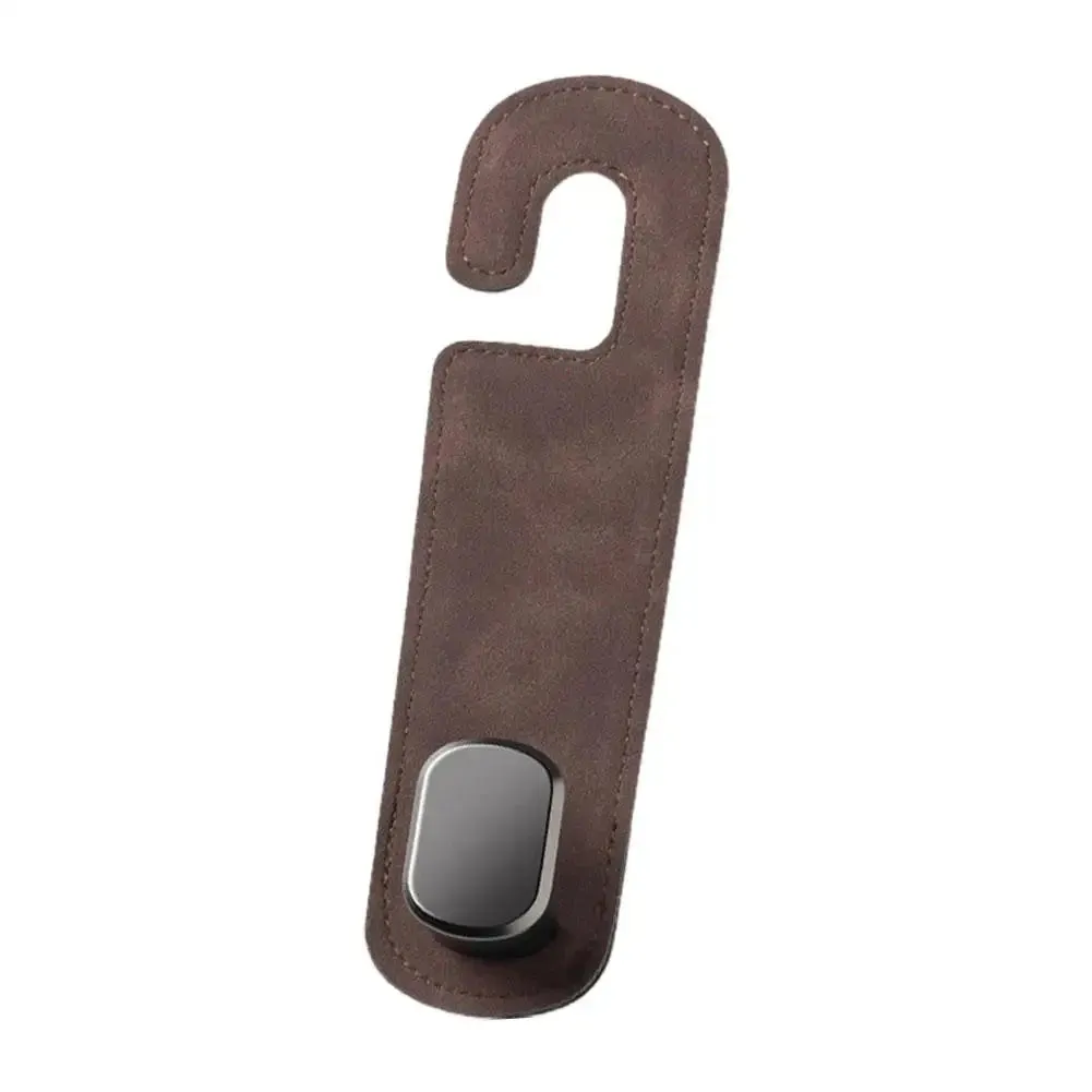 Car Seat Headrest Hook Universal Phone Holder Suede Hanging Hooks Car Interior Accessories for Tesla Kia BMW Audi2023