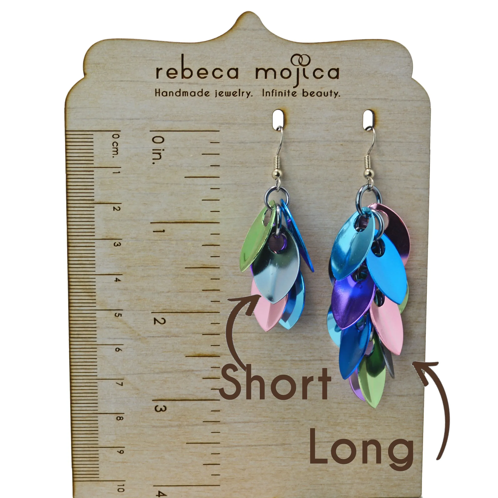 Cascading Leaves Short Earrings