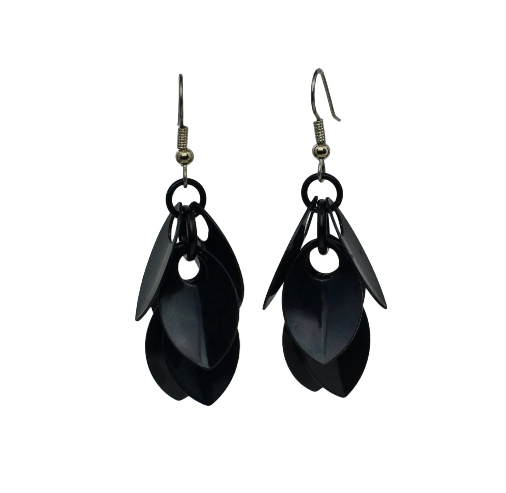 Cascading Leaves Short Earrings