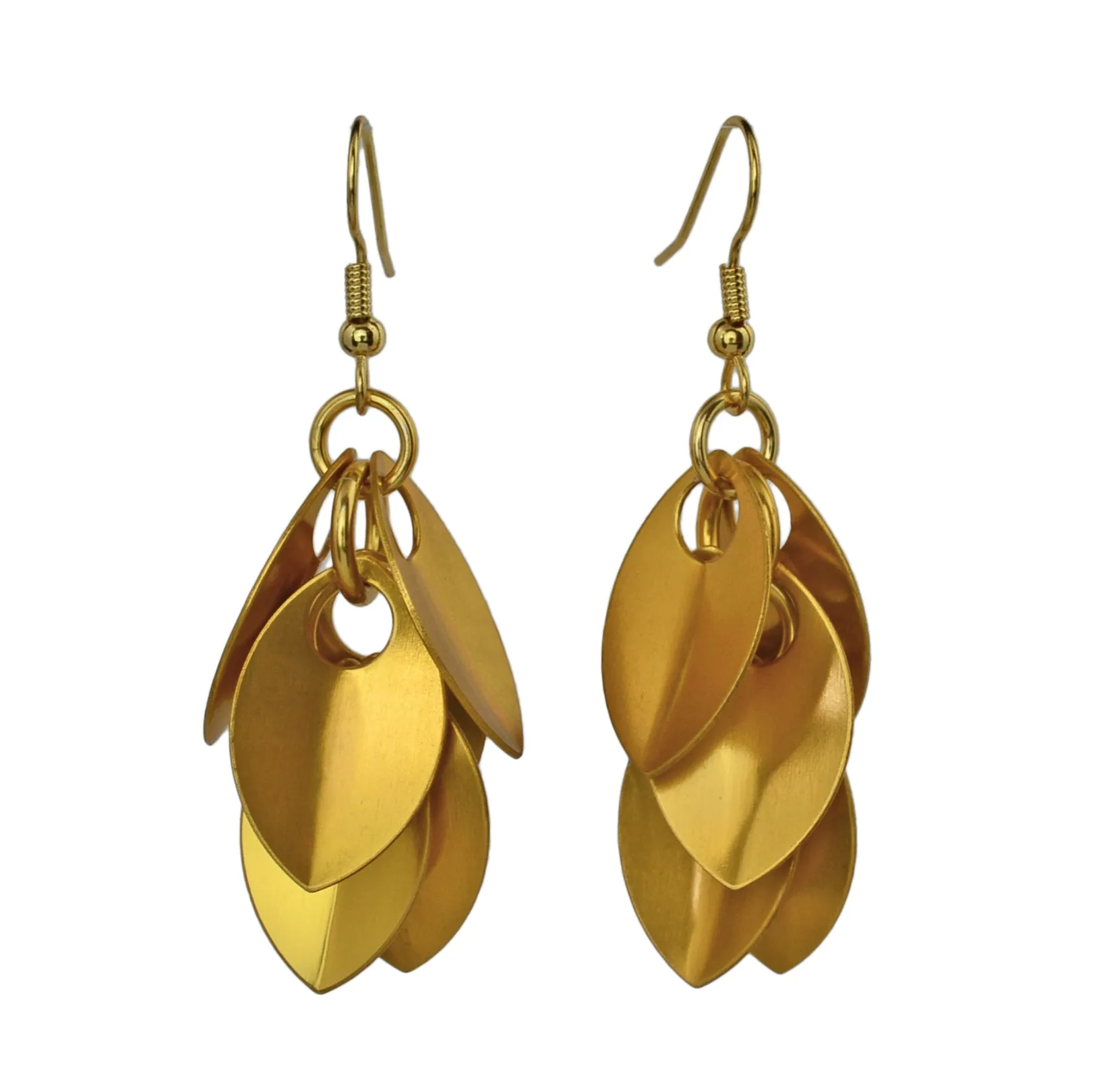 Cascading Leaves Short Earrings