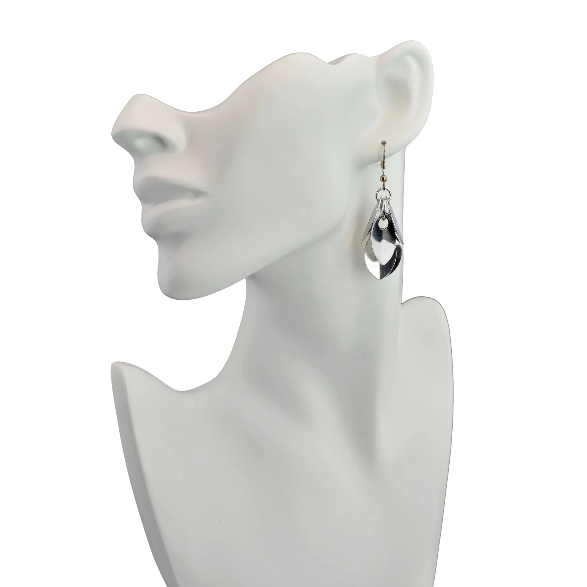 Cascading Leaves Short Earrings