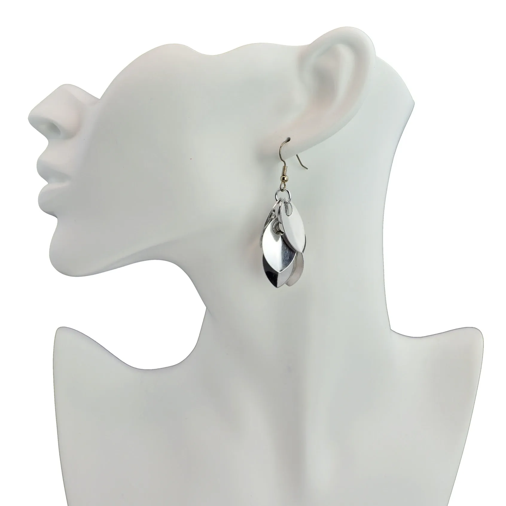 Cascading Leaves Short Earrings