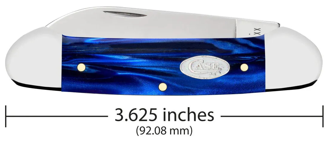 Case Knife - Smooth Blue Pearl Kirinite® Canoe