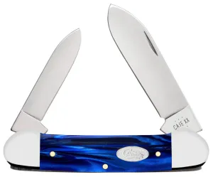 Case Knife - Smooth Blue Pearl Kirinite® Canoe