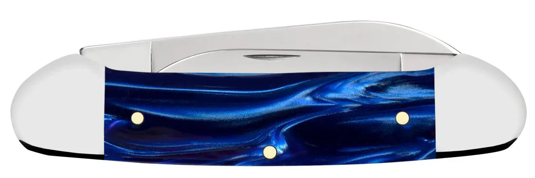 Case Knife - Smooth Blue Pearl Kirinite® Canoe