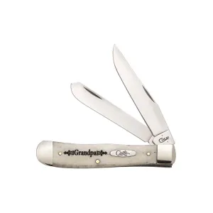 CASE KNIVES SMOOTH NATURAL BONE GRANDPA TRAPPER