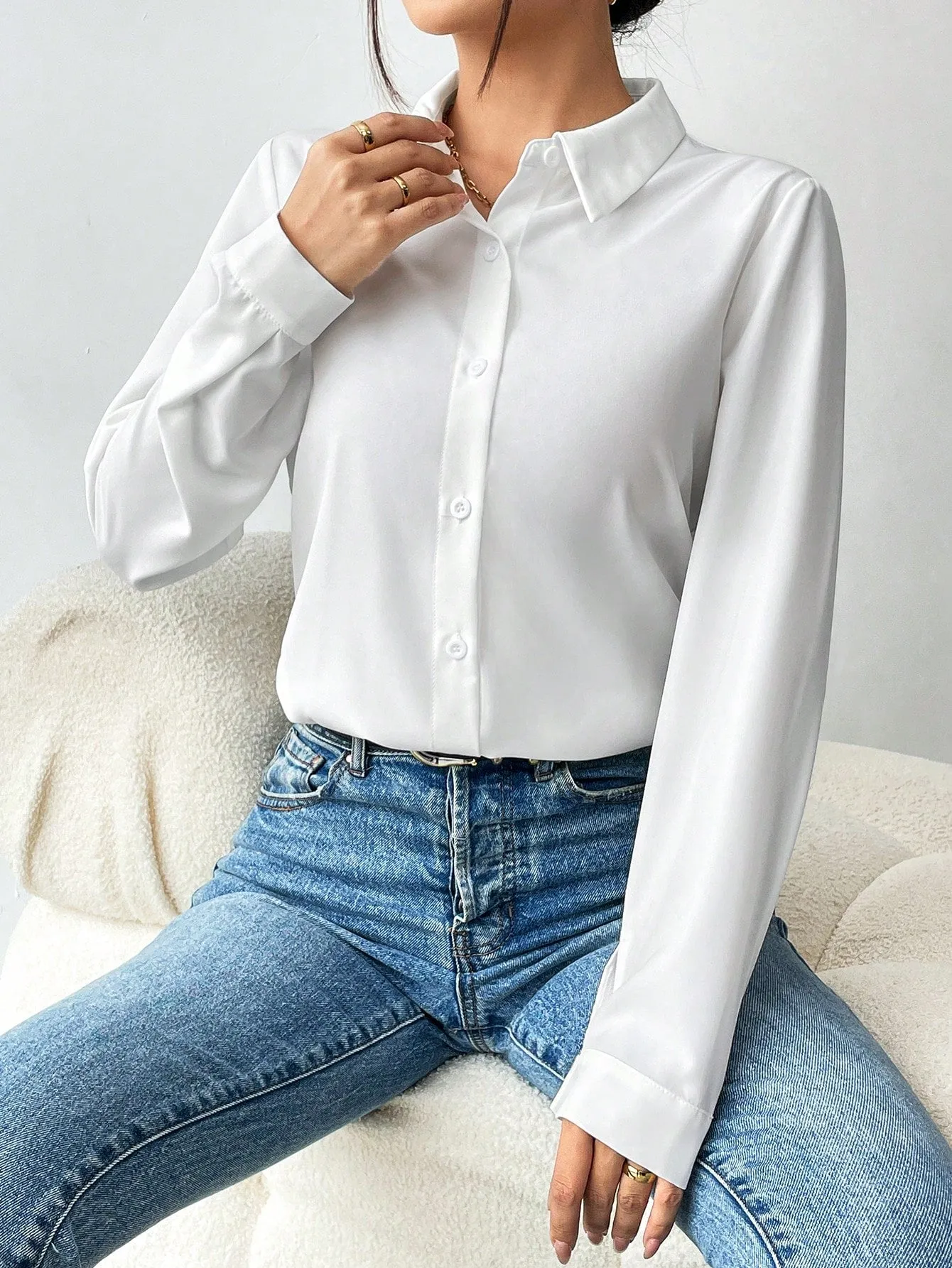 Cherry Vibes: Camisa de Mujer de Manga Larga en