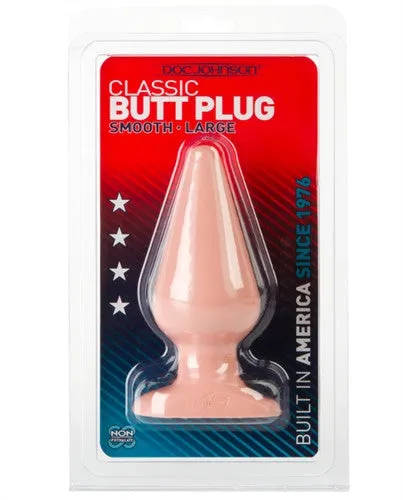 Classic Butt Plug - Smooth - Large - White
